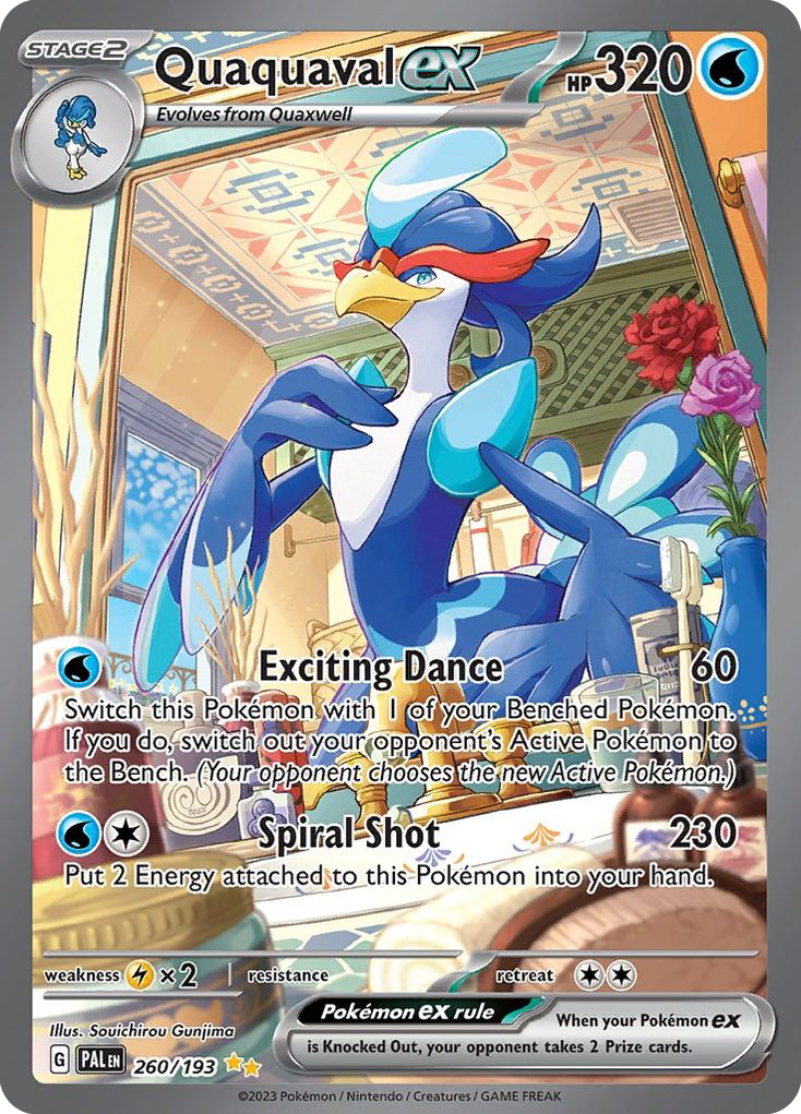 Quaquaval ex 260/193 Special Illustration Rare Paldea Evolved NM/M