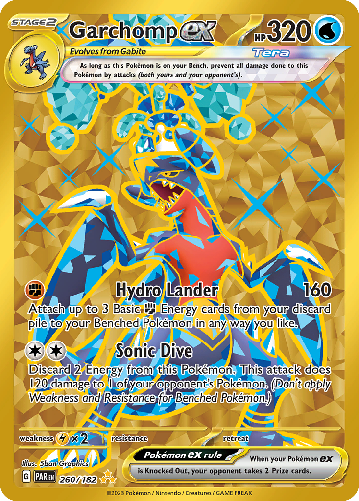 Garchomp ex 260/182 Hyper Rare Paradox Rift NM/M
