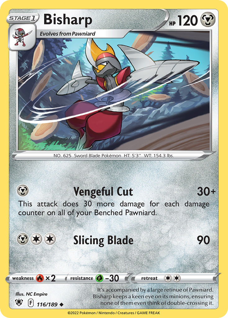 Bisharp 116/189 Uncommon Reverse Holo Astral Radiance NM/LP