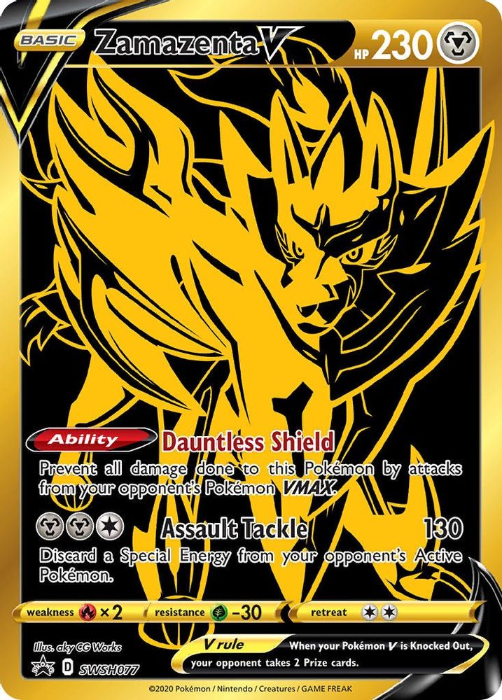 Zamazenta V SWSH077 Promo Sword & Shield Promo Holo NM/M