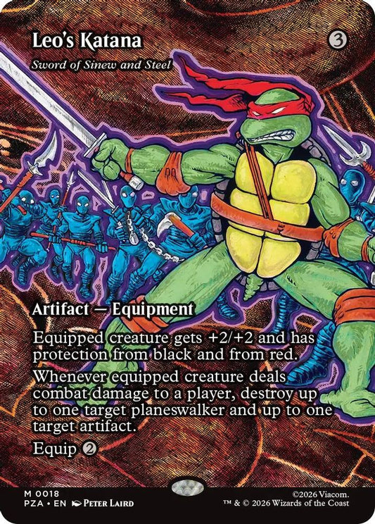 Leo's Katana - Sword of Sinew and Steel (Borderless) 18 Teenage Mutant Ninja Turtles NM/M