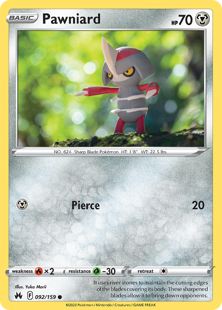Pawniard 092/159 Common Reverse Holo Crown Zenith NM/LP