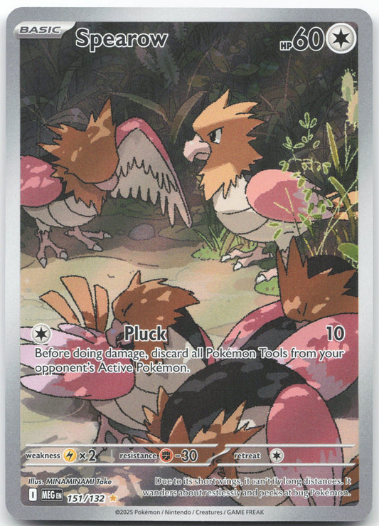 Spearow - Illustration Rare ME01: Mega Evolution 151/132 NM