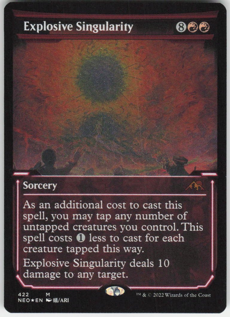 Explosive Singularity (Showcase) (Foil Etched) M Kamigawa: Neon Dynasty 422 NM