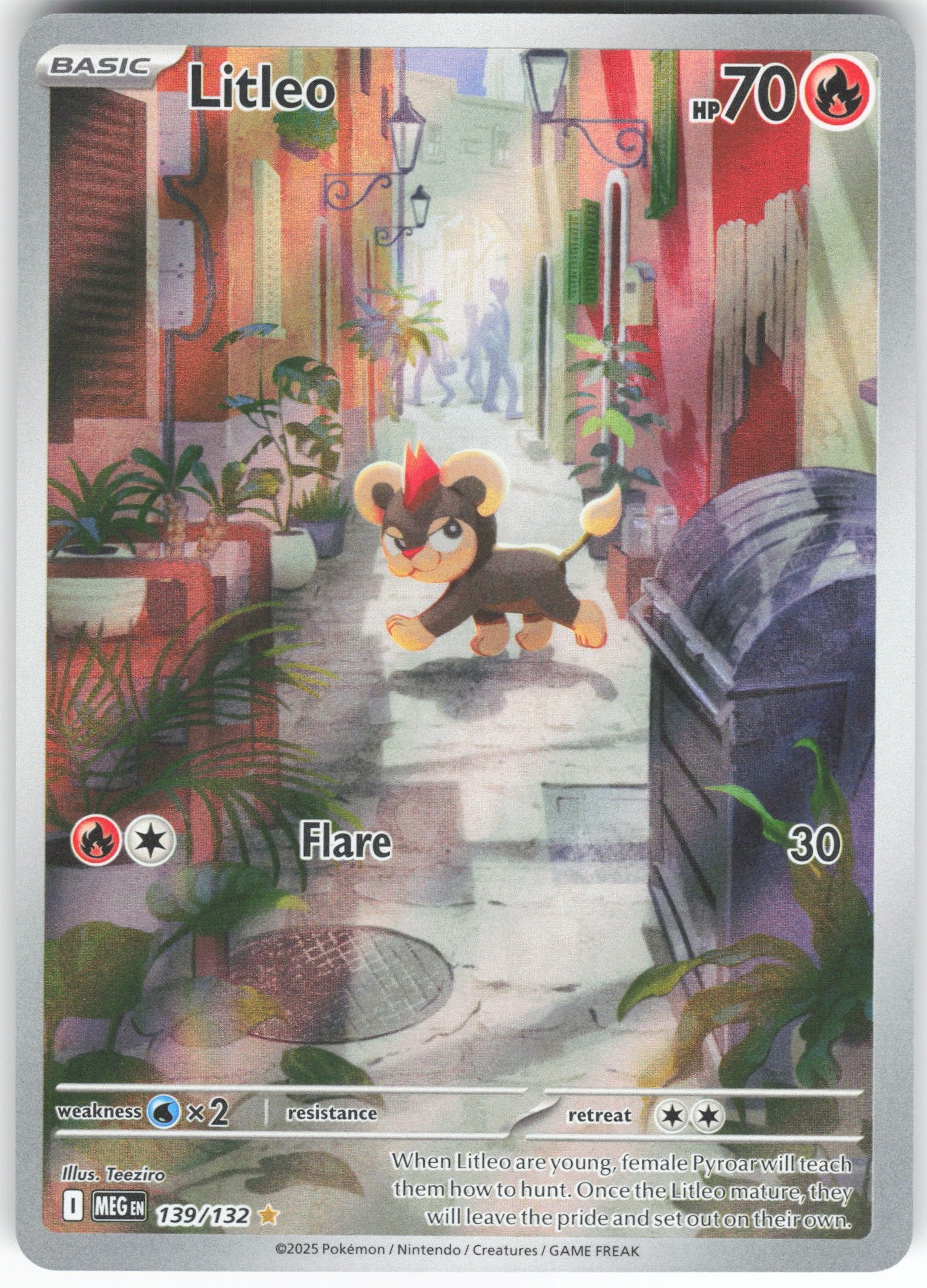 Litleo - Illustration Rare ME01: Mega Evolution 139/132 NM