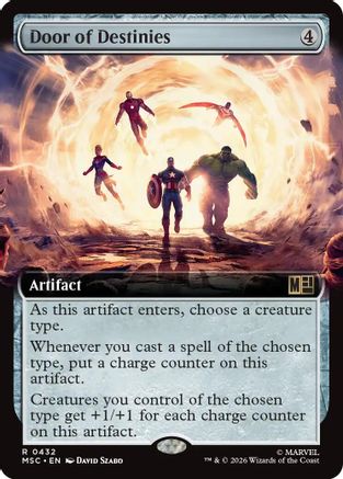 Door of Destinies (Extended Art) 432 Rare Commander: Marvel Super Heroes NM/M