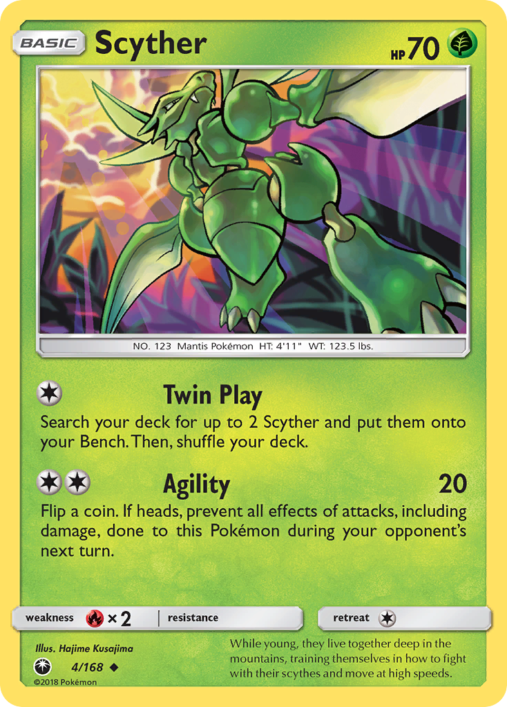Scyther 4/168 Uncommon Celestial Storm NM/LP