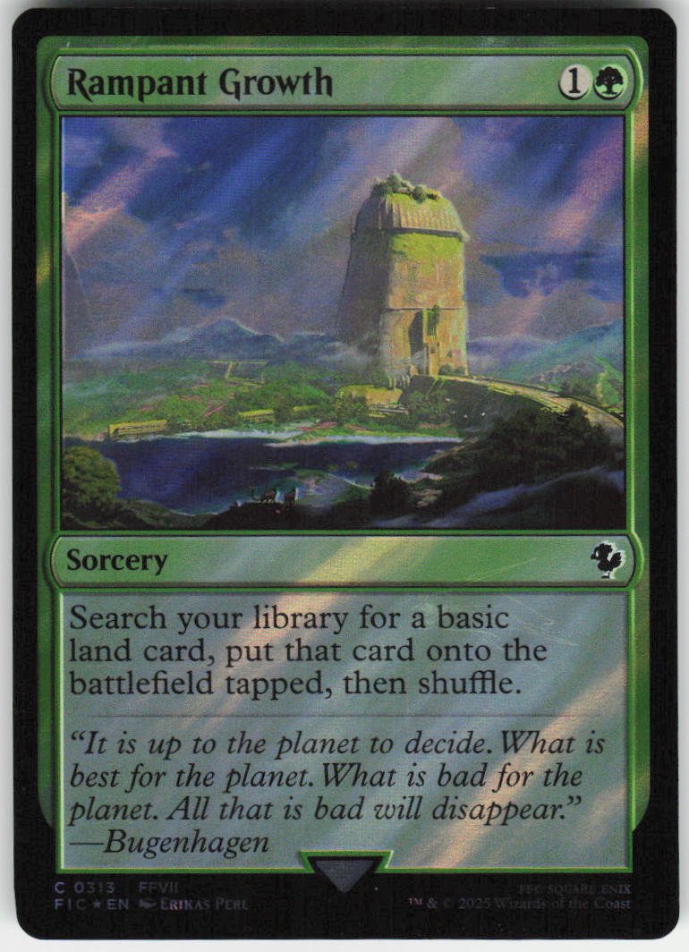 Rampant Growth (Surge Foil) C Commander: FINAL FANTASY 313 NM