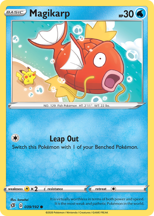 Magikarp 039/192 Common Reverse Holo Rebel Clash NM/M