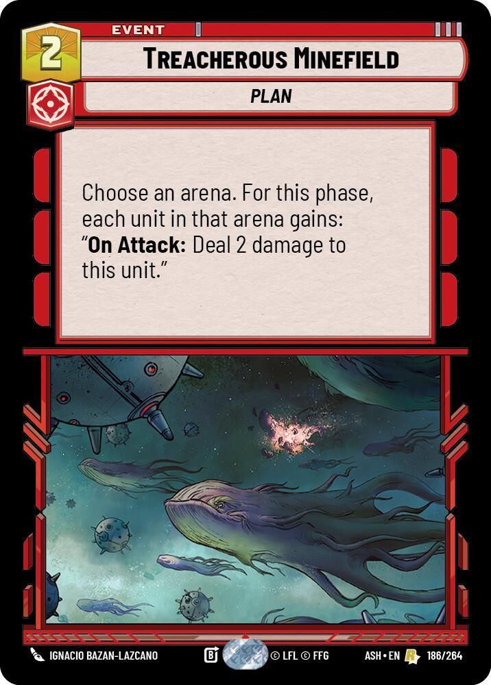 Treacherous Minefield 186/264 Rare Ashes of the Empire NM/M