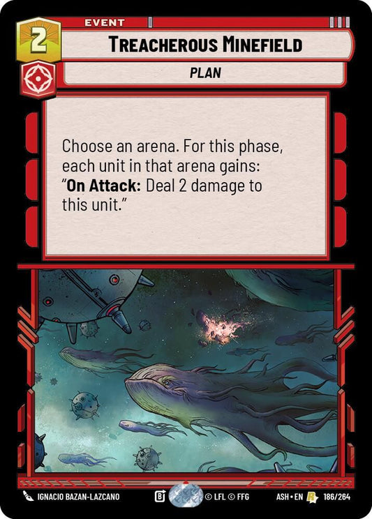Treacherous Minefield 186/264 Rare Ashes of the Empire NM/M