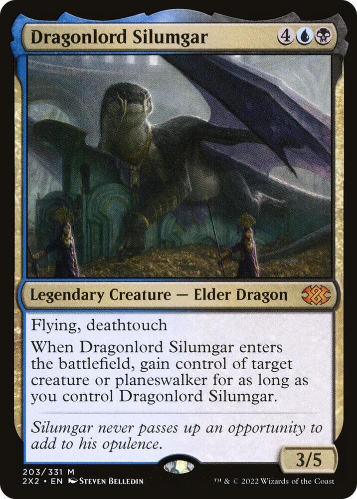 Dragonlord Silumgar 203 Mythic Double Masters 2022 NM/M