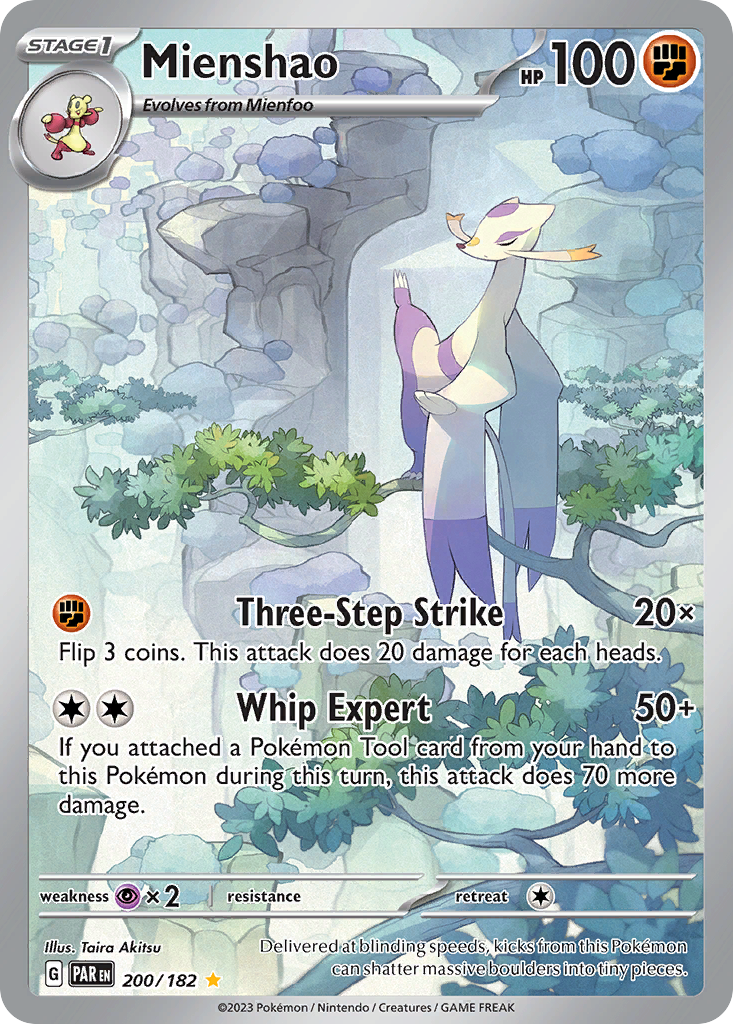 Mienshao 200/182 Illustration Rare Paradox Rift NM/M