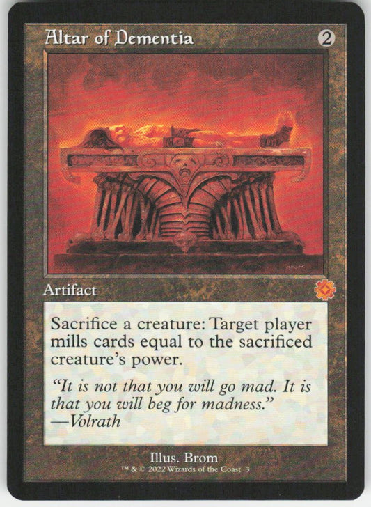 Altar of Dementia M The Brothers' War: Retro Frame Artifacts 3 NM