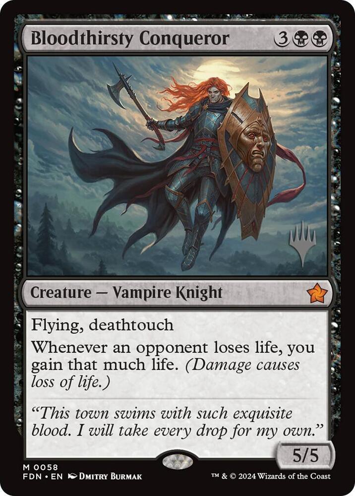 Bloodthirsty Conqueror 58 Mythic Promo Pack: Edge of Eternities NM/M