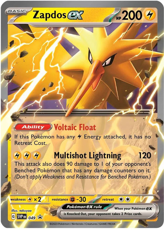 Zapdos ex 049 Promo Scarlet & Violet Promo Holo NM/M