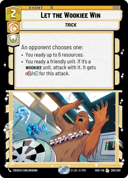 Let the Wookiee Win 205/262 Rare Foil Shadows of the Galaxy NM/M