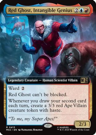 Red Ghost, Intangible Genius (Extended Art) 413 Commander: Marvel Super Heroes NM/M