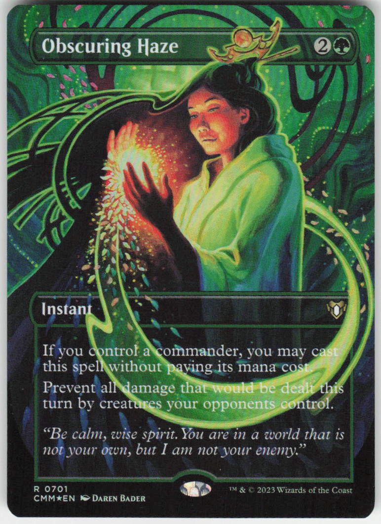 Obscuring Haze (Borderless Foil) R Commander Masters 701 NM