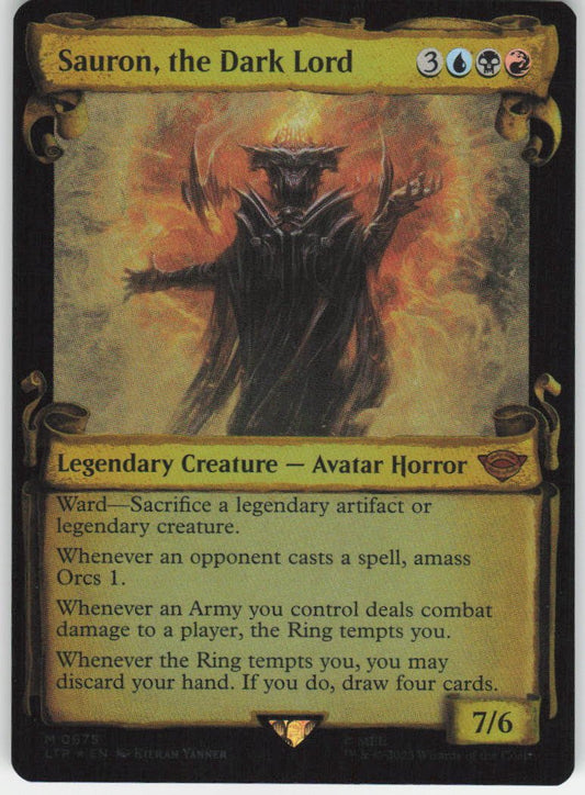 Sauron, the Dark Lord (Showcase Scrolls Foil) M Universes Beyond: The Lord of the Rings: Tales of Middle-earth 675 NM