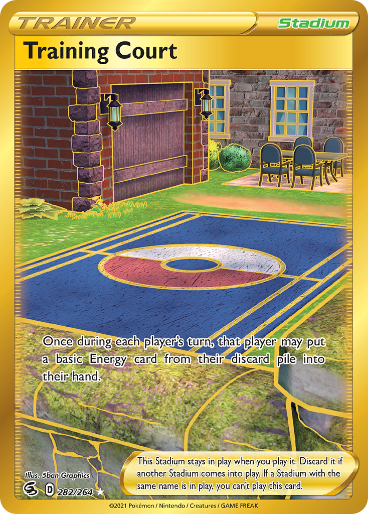 Training Court 282/264 Secret Rare Fusion Strike NM/M