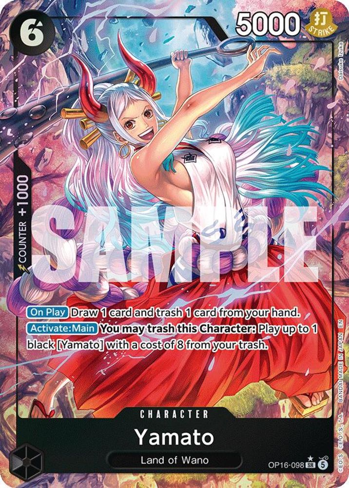 Yamato (098) (Alternate Art) OP16-098 Super Rare The Time of Battle NM/M