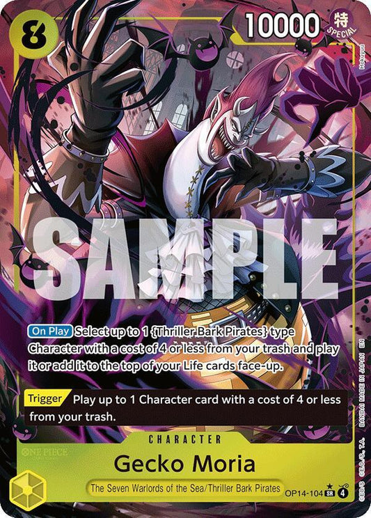 Gecko Moria (Alternate Art) OP14-104 Super Rare The Azure Sea's Seven NM/M