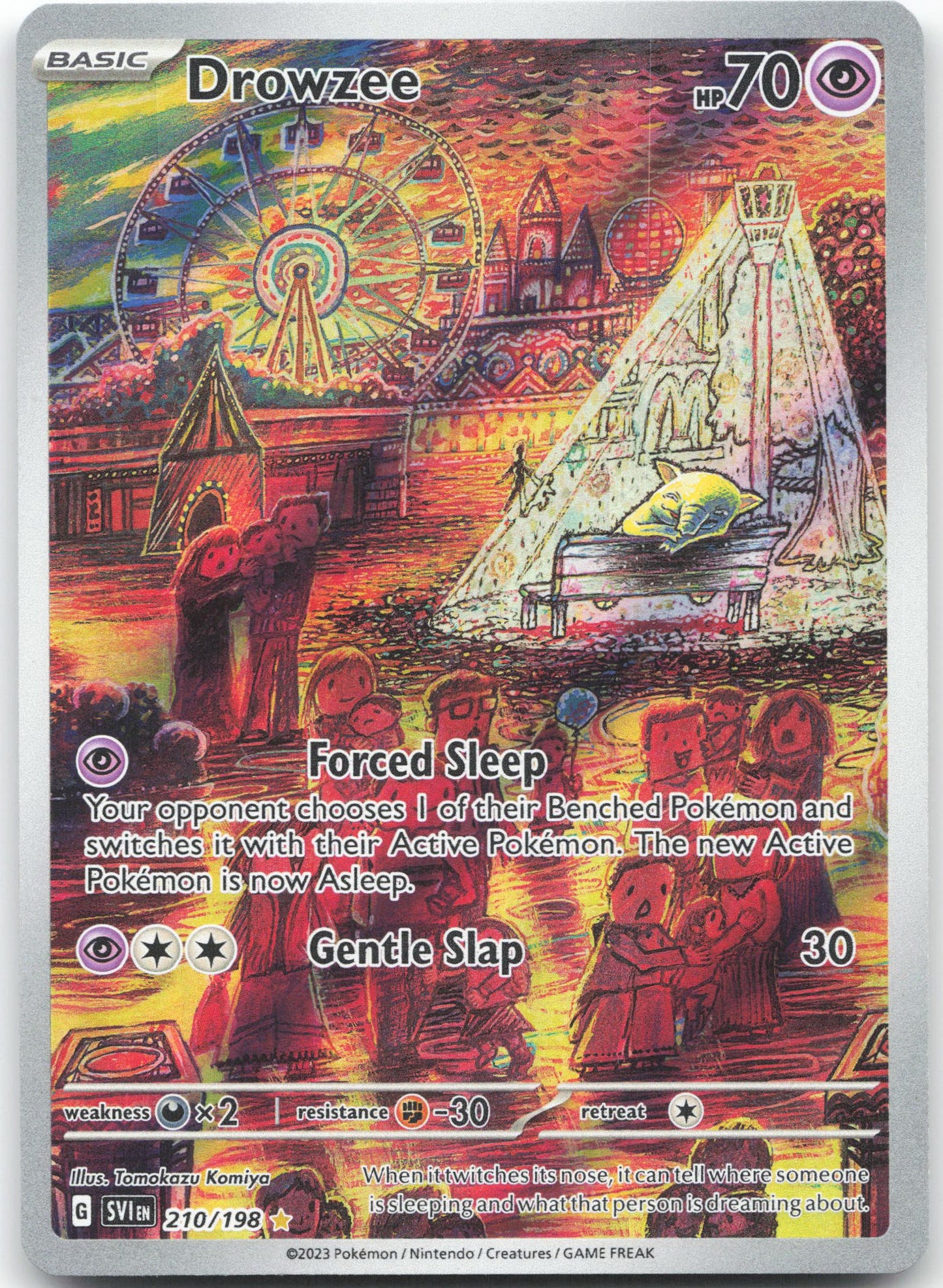 Drowzee - Illustration Rare SV01: Scarlet & Violet Base Set 210/198 NM