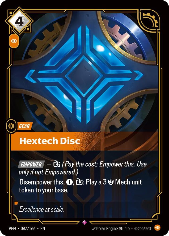 Hextech Disc 087/166 Rare Vendetta NM/M