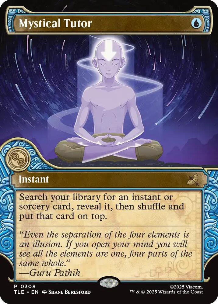 Mystical Tutor (Showcase) 308 Avatar: The Last Airbender: Eternal-Legal NM/M