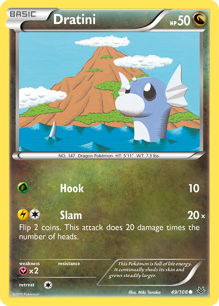 Dratini 49/108 Common Roaring Skies NM/M