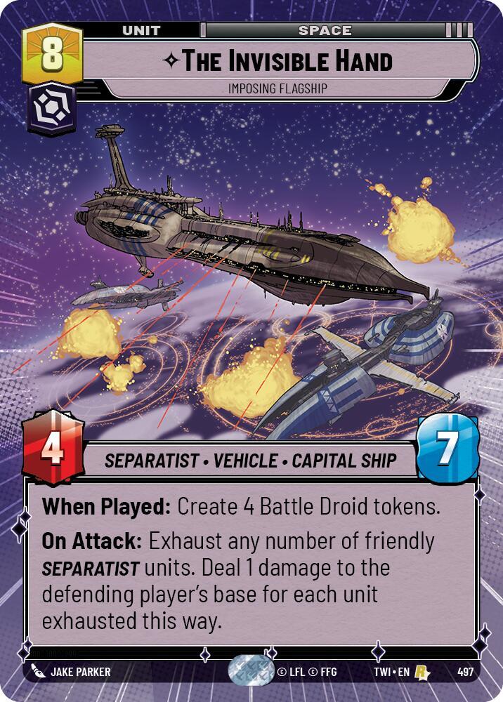 The Invisible Hand - Imposing Flagship (Hyperspace) 497 Twilight of the Republic NM/M