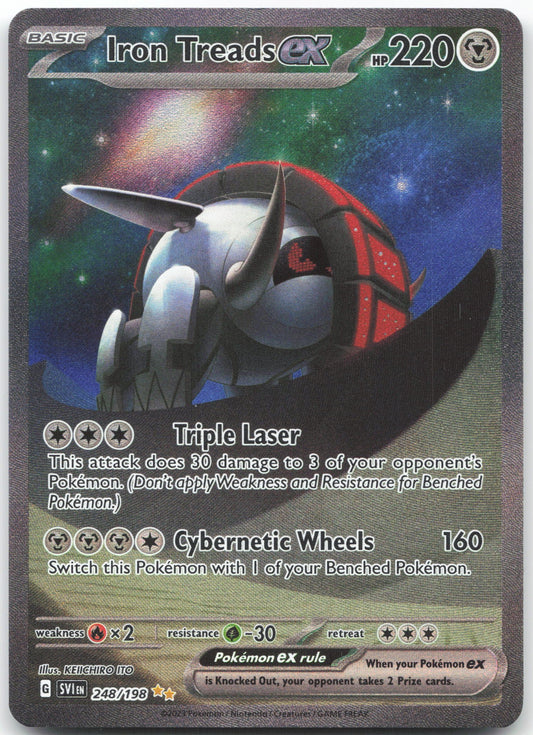 Iron Treads ex - Special Illustration Rare SV01: Scarlet & Violet Base Set 248/198 NM