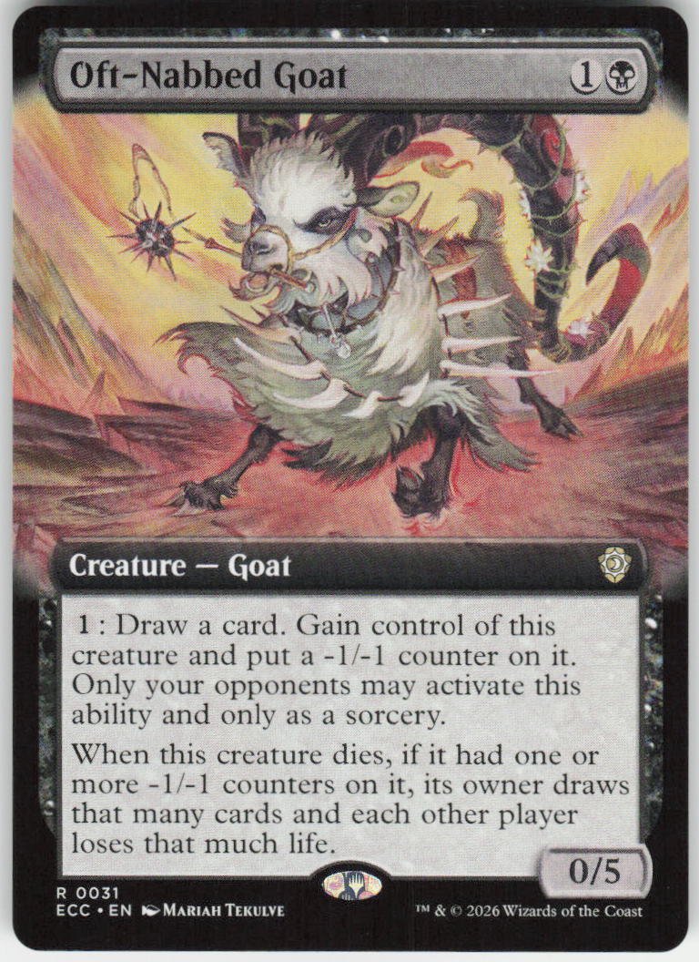 Oft-Nabbed Goat (Extended Art) R Commander: Lorwyn Eclipsed 31 NM