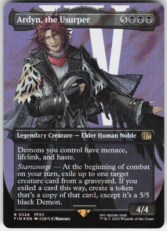 Ardyn, the Usurper (0524) (Borderless) (Surge Foil) R FINAL FANTASY 524 NM