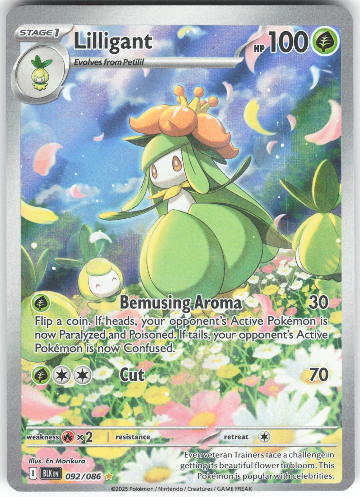 Lilligant (oc) 092/086 Illustration Rare Black Bolt Holo NM/M