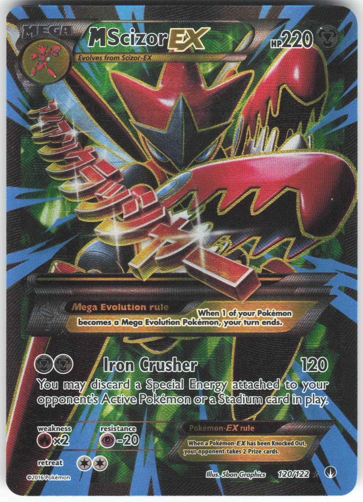 M Scizor EX 120/122 Ultra Rare BREAKpoint LP/MP