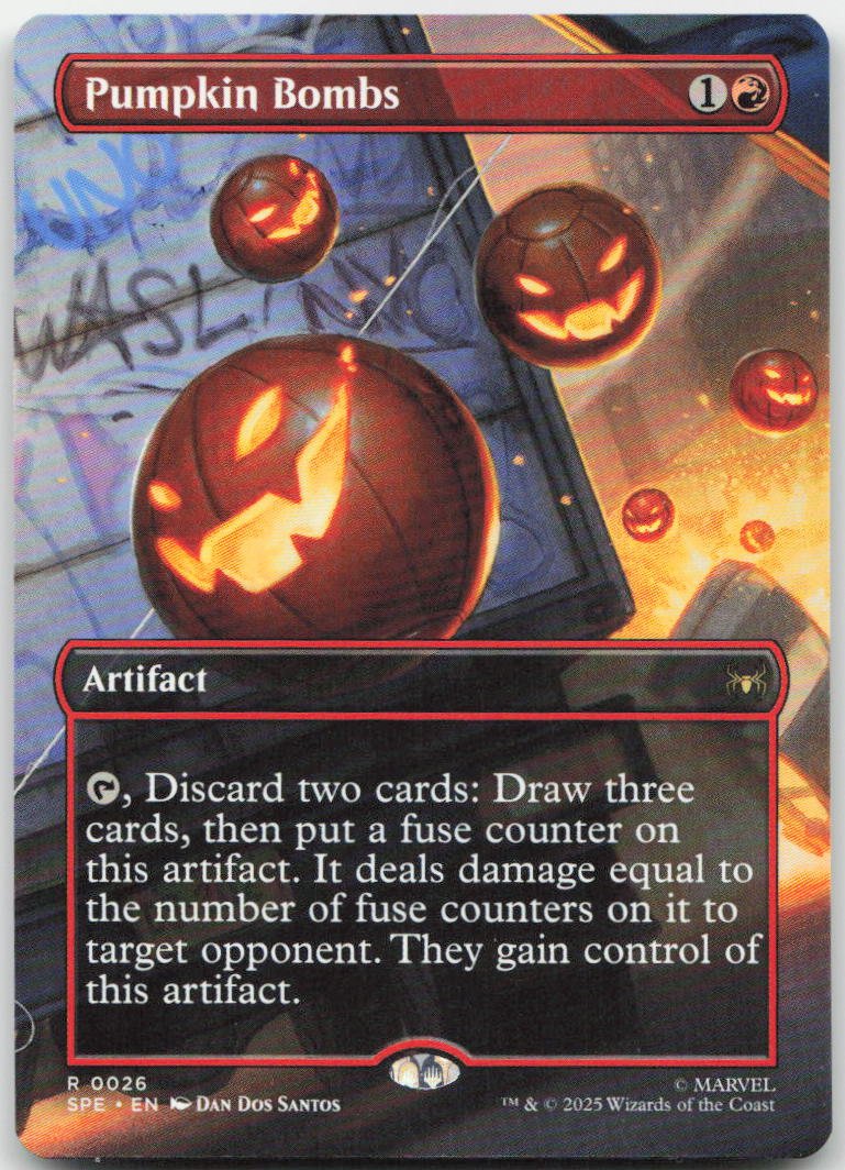 Pumpkin Bombs (Borderless) R Marvel's Spider-Man: Eternal-Legal 26 NM
