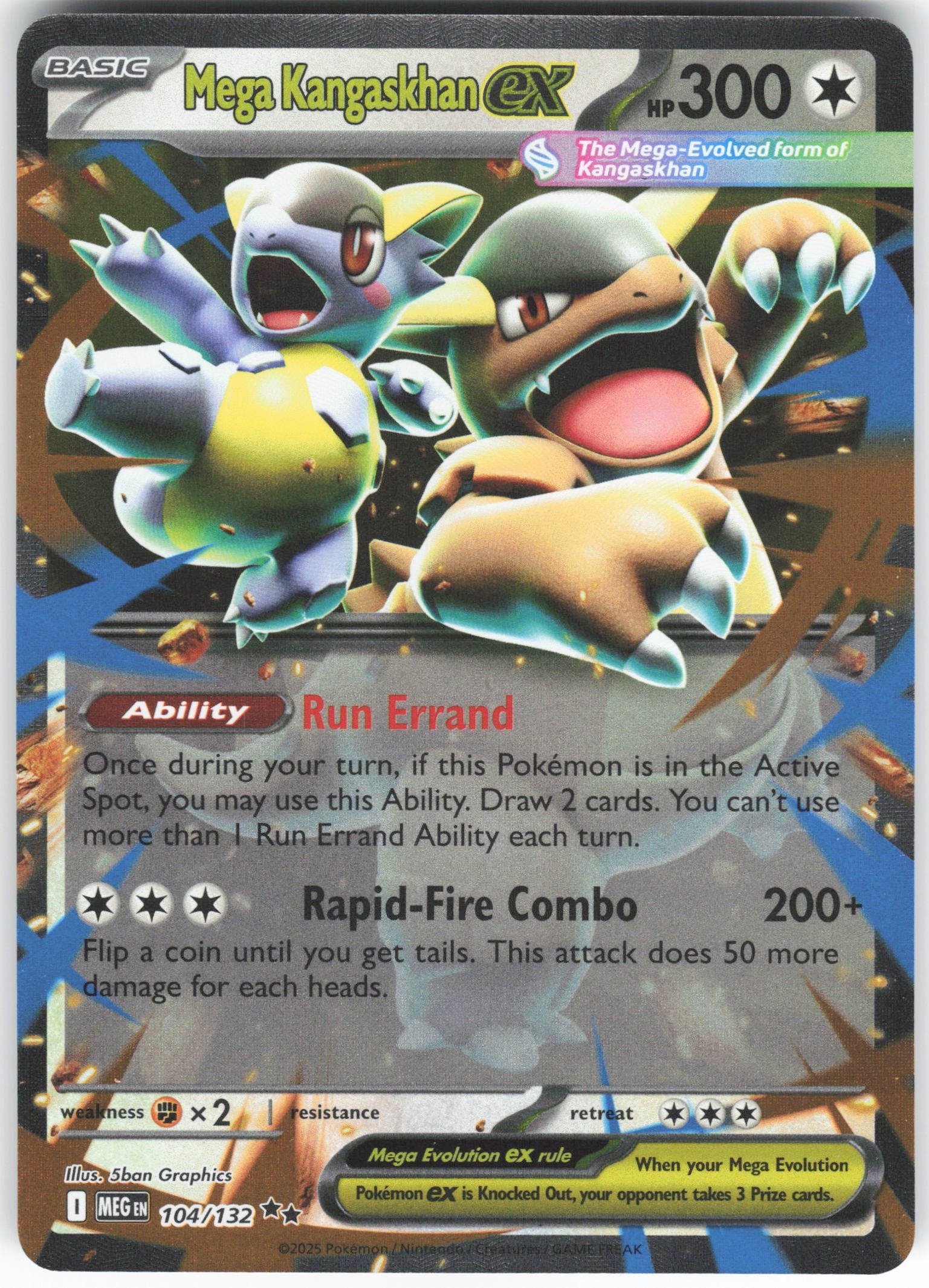 Mega Kangaskhan ex - Double Rare ME01: Mega Evolution 104/132 NM