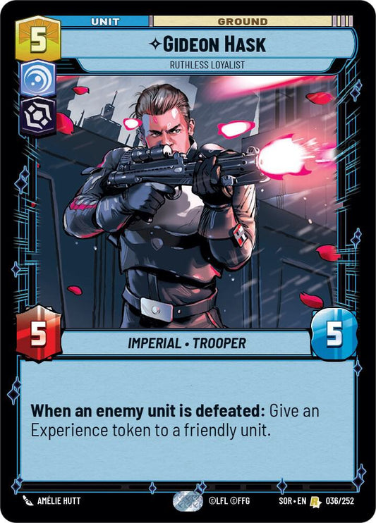 Gideon Hask - Ruthless Loyalist 036/252 Rare Foil Spark of Rebellion NM/M