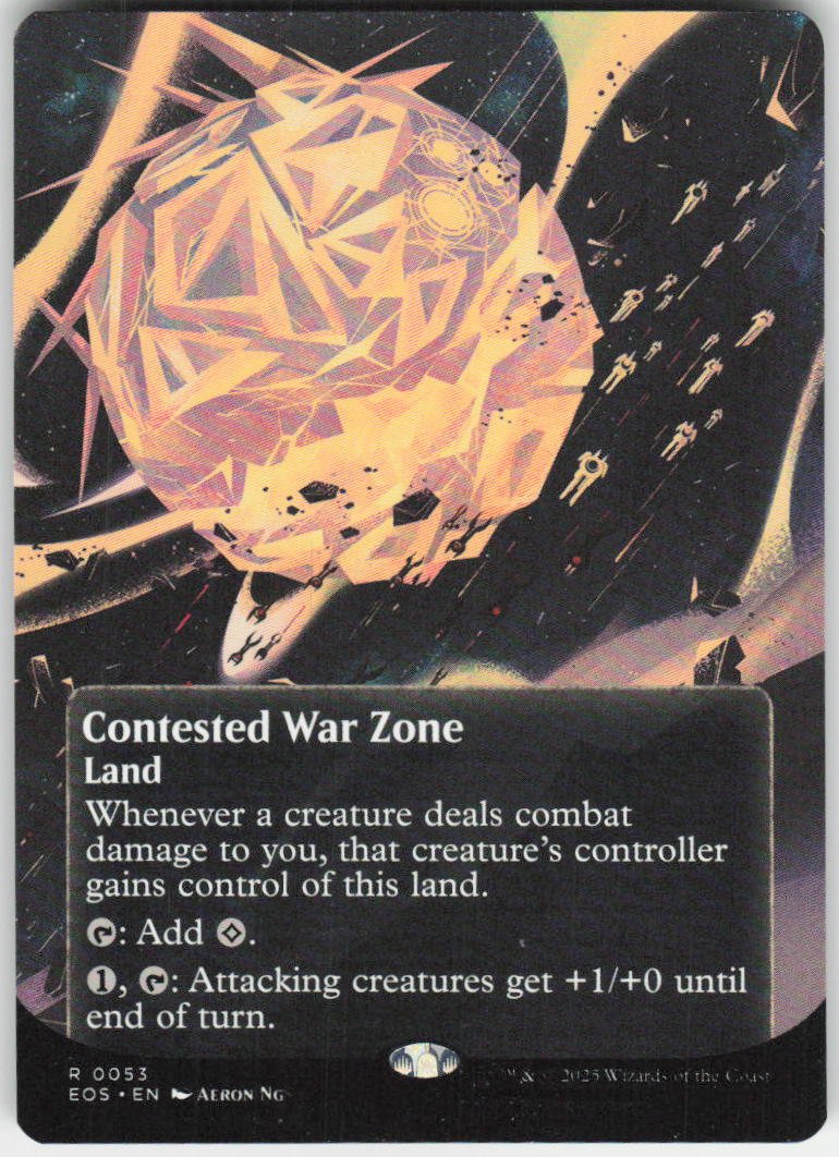 Contested War Zone (0053) (Borderless) R Edge of Eternities: Stellar Sights 53 NM