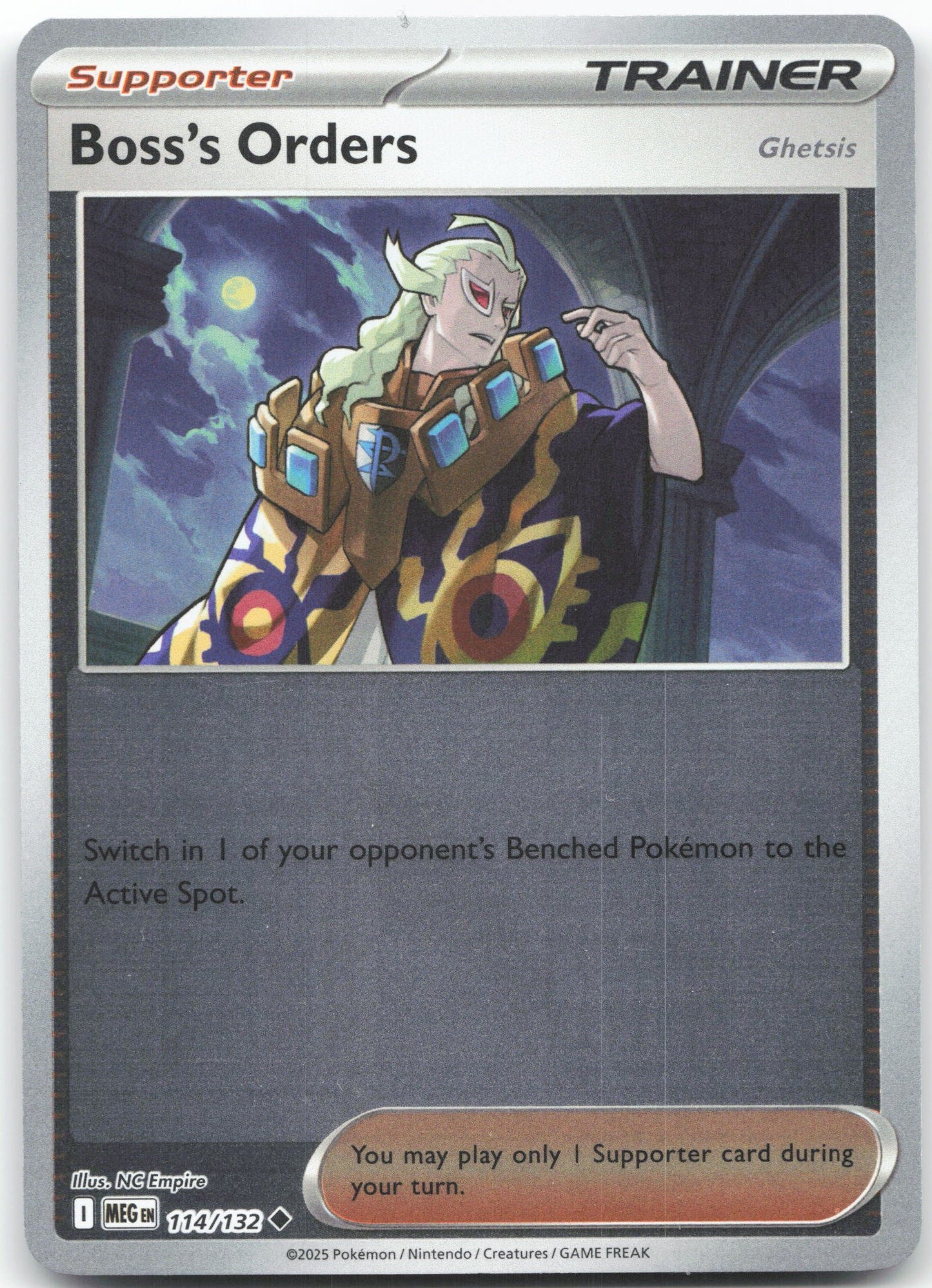 Boss's Orders [Ghetsis] Uncommon ME01: Mega Evolution 114/132 NM