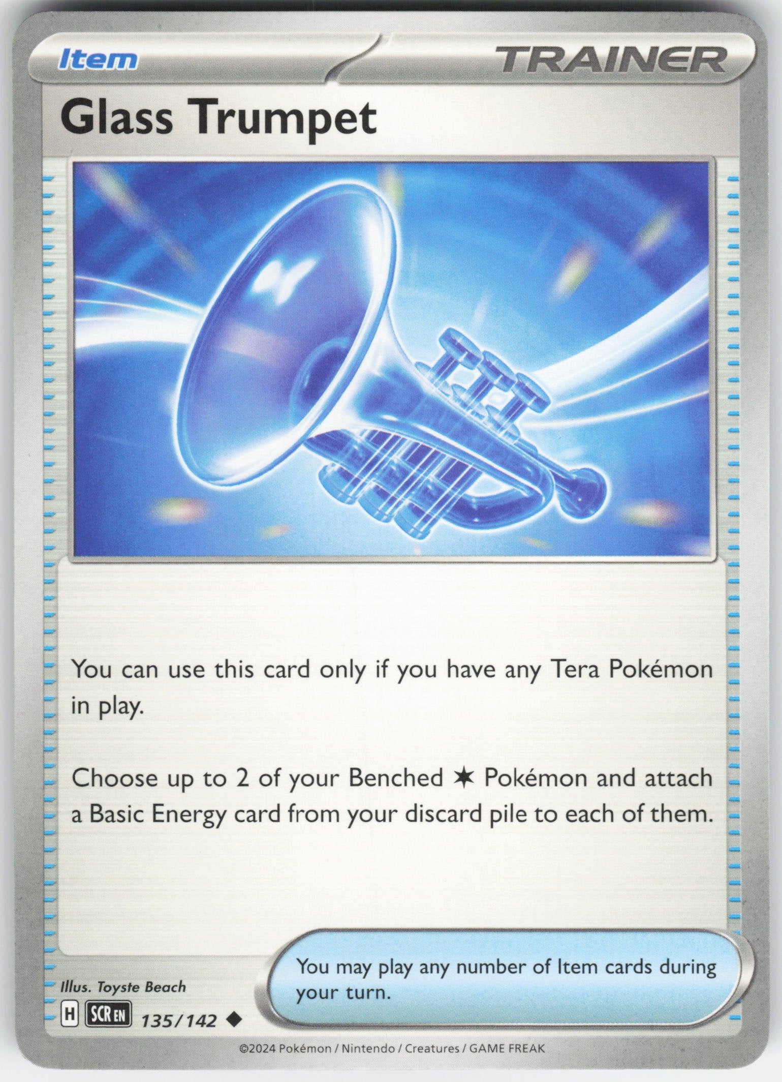 Glass Trumpet Uncommon SV07: Stellar Crown 135/142 NM