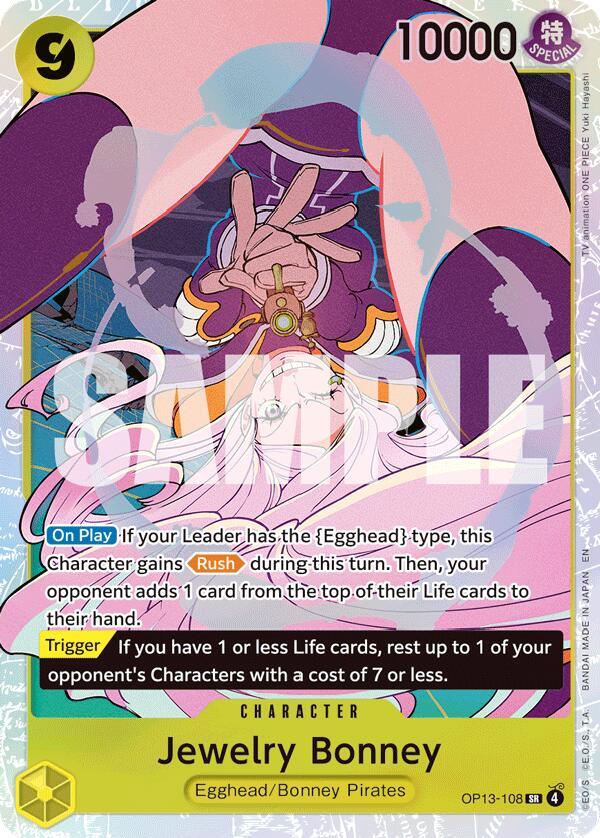 Jewelry Bonney (108) OP13-108 Super Rare Carrying On His Will NM/M