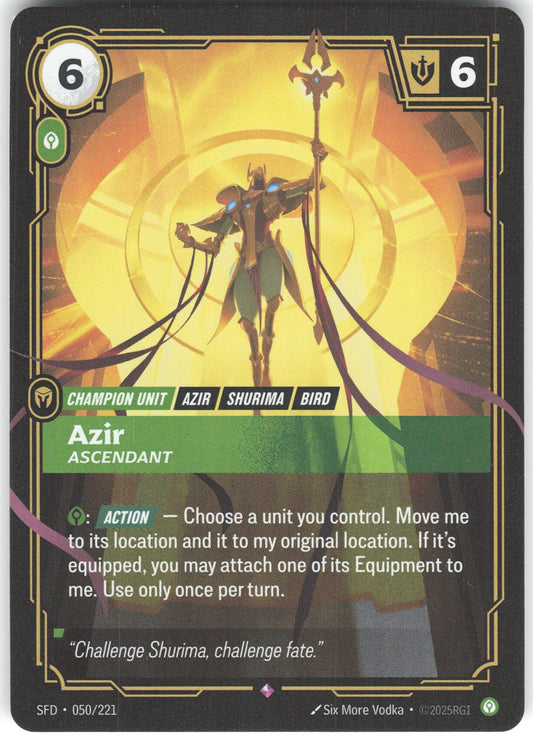 Azir - Ascendant Rare Spiritforged 050/221 NM