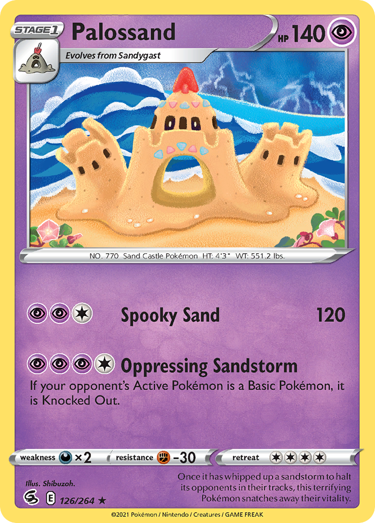 Palossand 126/264 Rare Reverse Holo Fusion Strike NM/LP