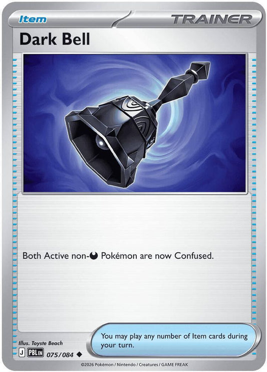 Dark Bell 075/084 Uncommon Reverse Holo Pitch Black NM/M