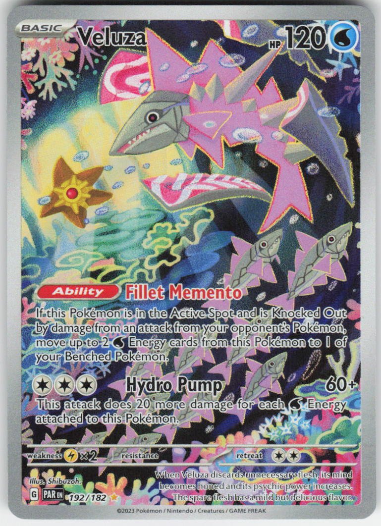 Veluza - Illustration Rare SV04: Paradox Rift 192/182 NM (Back)