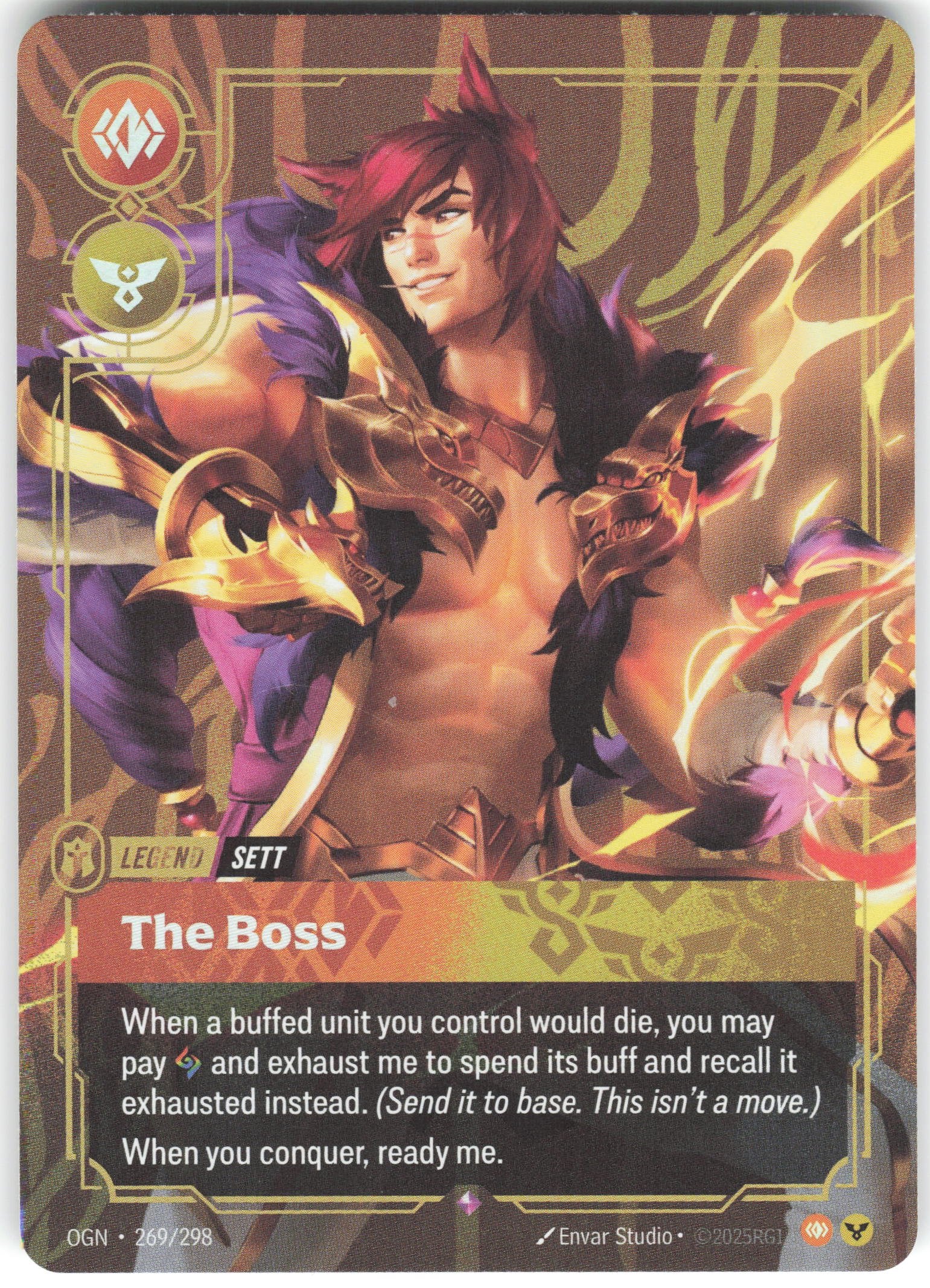 Sett - The Boss Rare Origins 269/298 NM