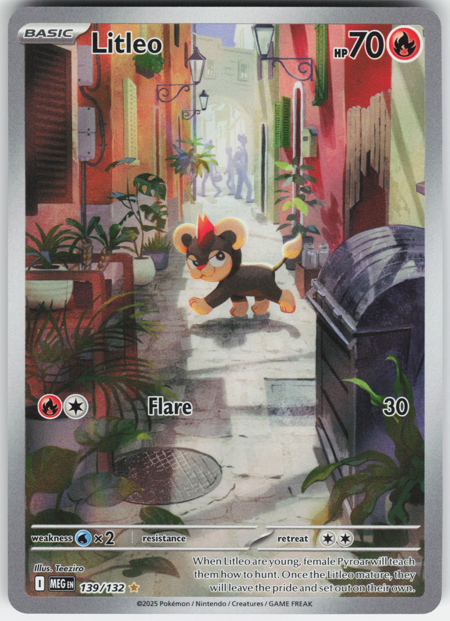 Litleo - Illustration Rare ME01: Mega Evolution 139/132 NM